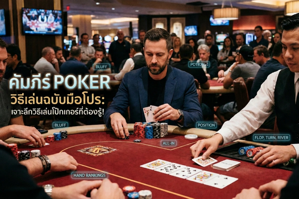 เจาะลึก Poker วิธีเล่นฉบับมือโปร: เปลี่ยนจากมือใหม่ ให้กลายเป็นนักล่ารางวัล