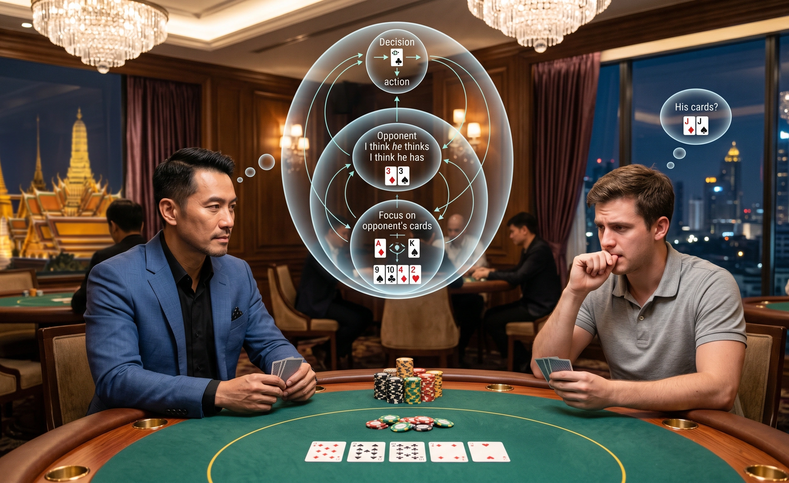 Poker Leveling คืออะไร? เทคนิคคิดหลายชั้นแบบมือโปรที่ช่วยให้คุณอ่านเกมขาด