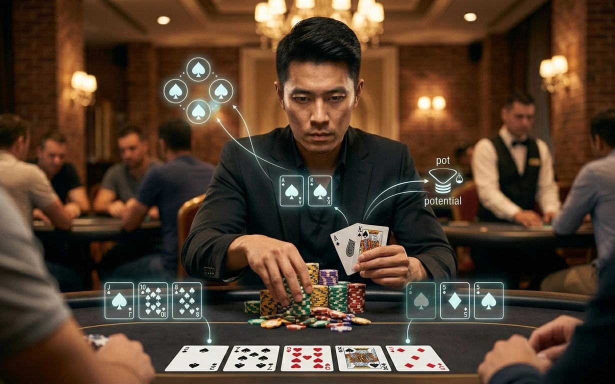 Semi-Bluff คืออะไร? เทคนิคบลัฟแบบมีลุ้นที่ผู้เล่นโป๊กเกอร์มือโปรใช้